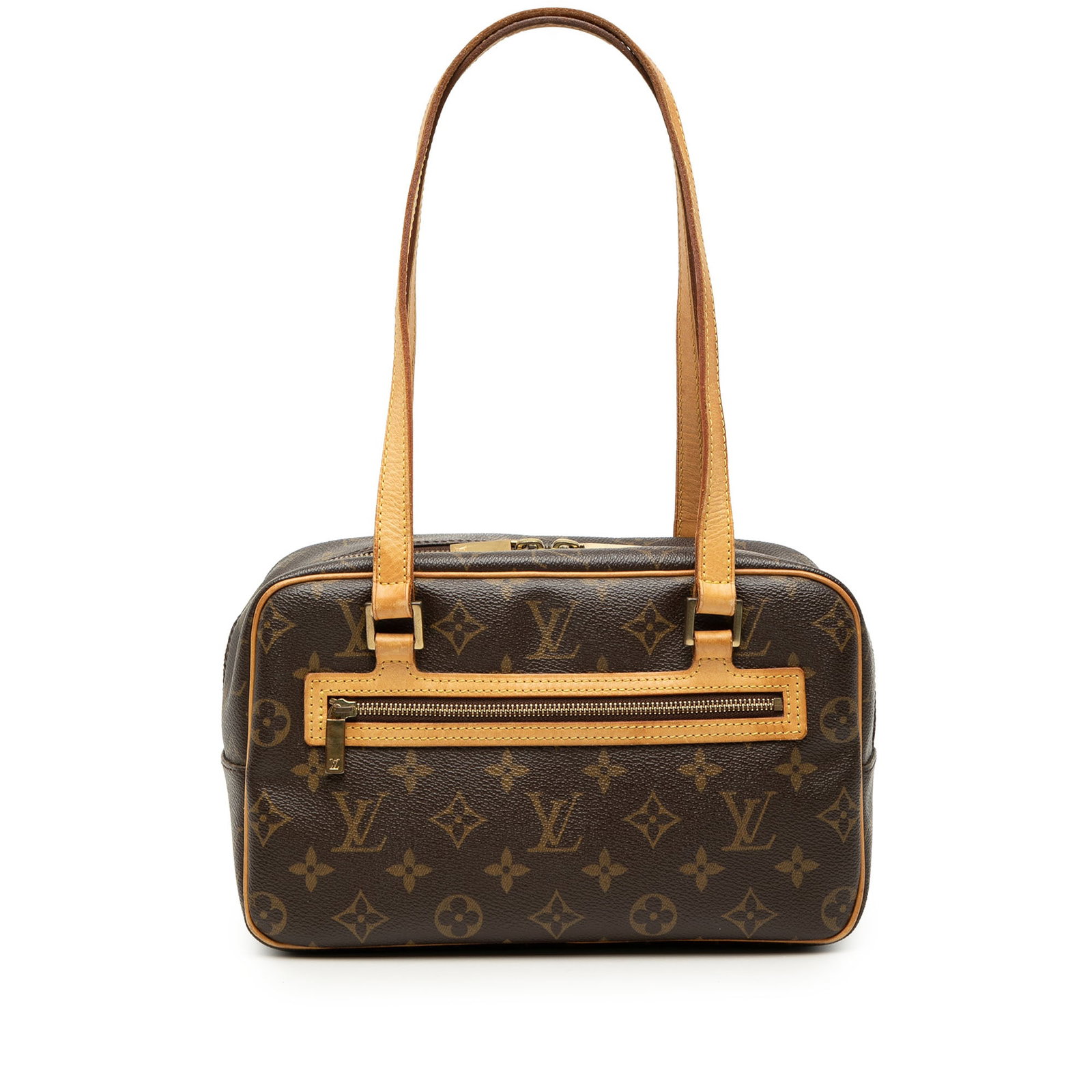 Louis Vuitton Cite MM Monogram Canvas Shoulder Bag: Louis Vuitton Cite MM Monogram Canvas Shoulder Bag Louis Vuitton Monogram Cite MM shoulder bag with a monogram canvas body, flat vachetta leather shoulder straps, top zip closure, exterior front zip p