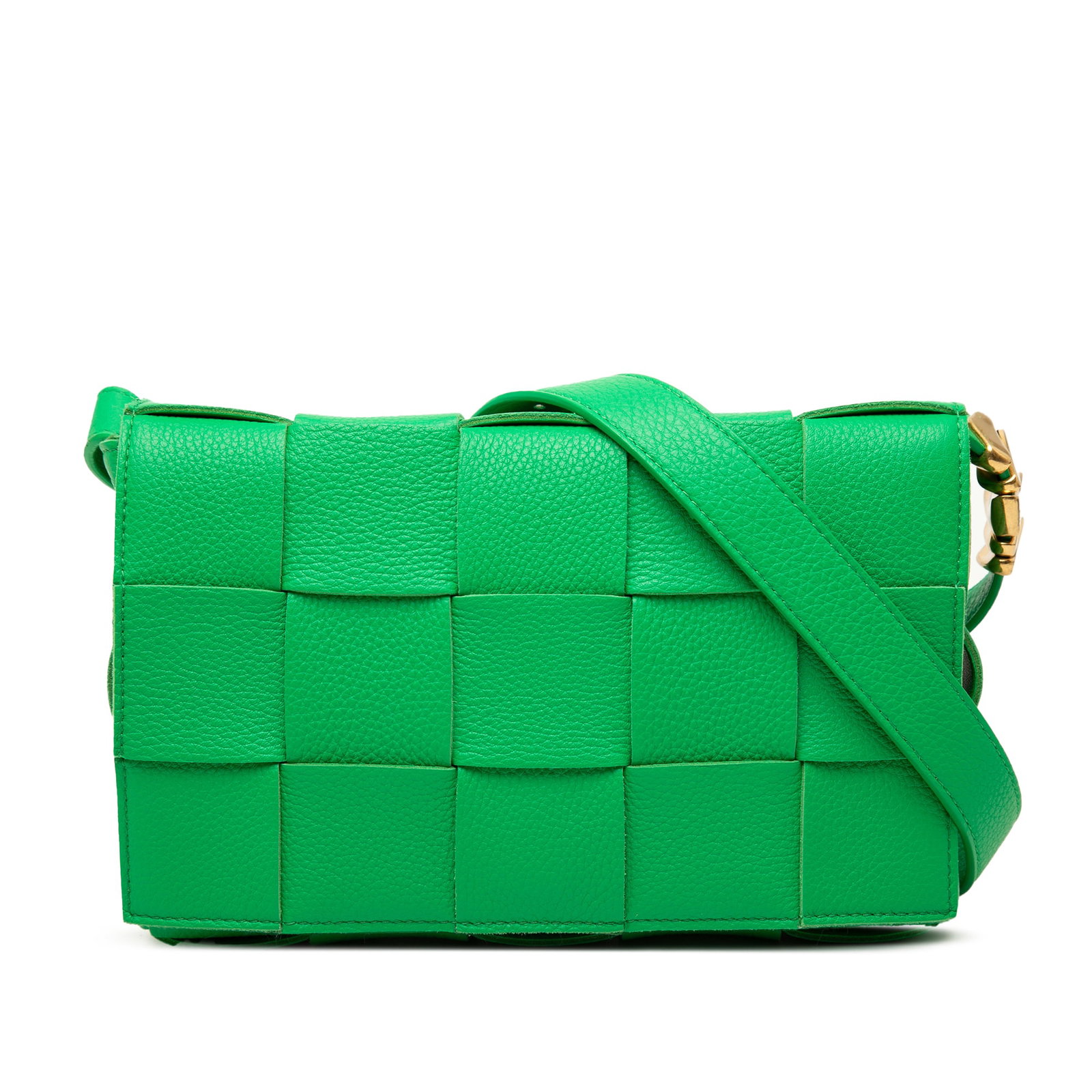 Bottega Veneta Cassette Intrecciato grained calfskin crossbody bag: Bottega Veneta Cassette Intrecciato grained calfskin crossbody bag This Bottega Veneta Cassette crossbody is crafted in grained calfskin leather with the signature Intrecciato woven body. The design f