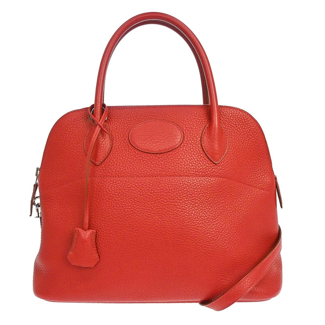 Hermes Bolide red leather handbag 32cm (1 of 11)