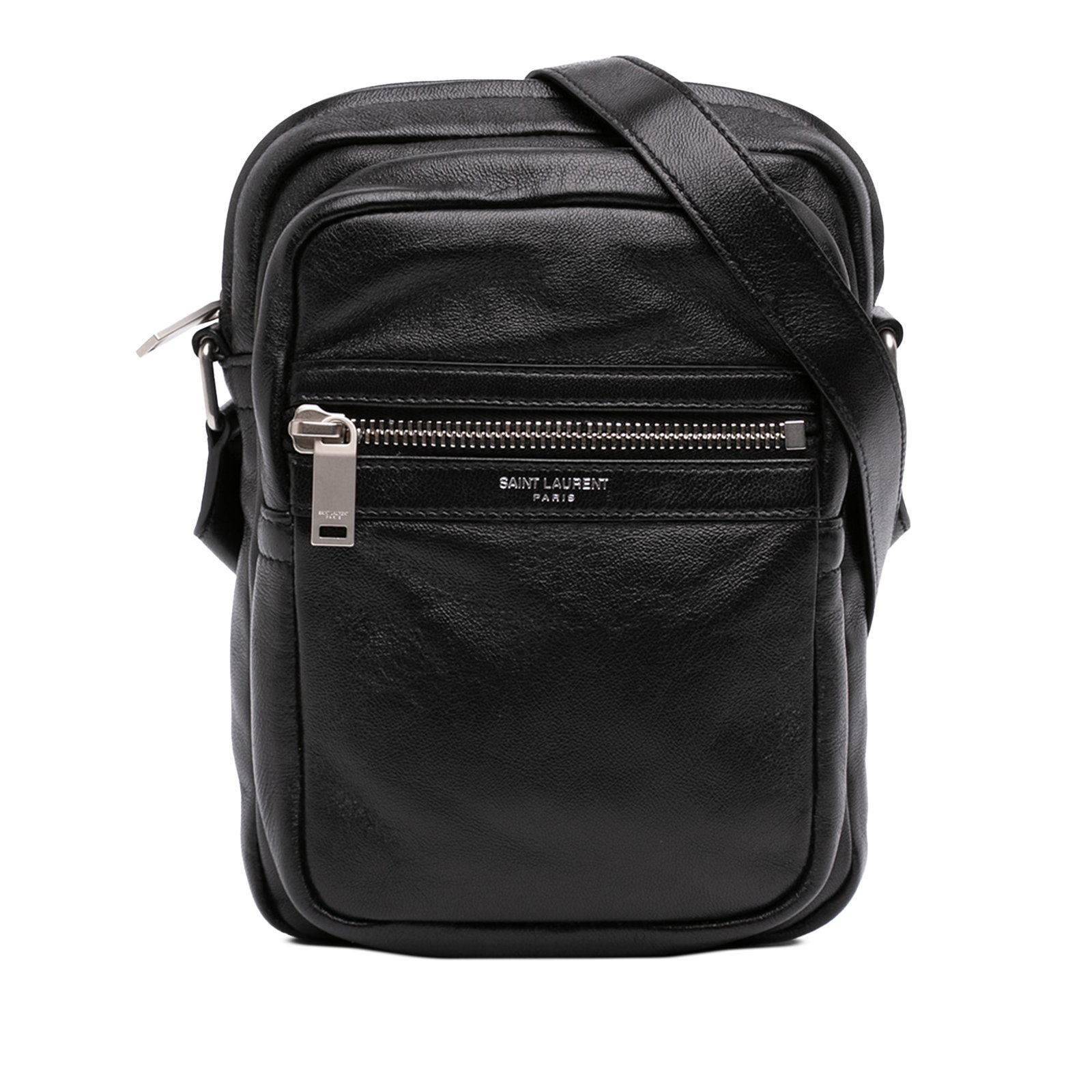 Saint Laurent Sid Black Leather Crossbody Bag (1 of 7)