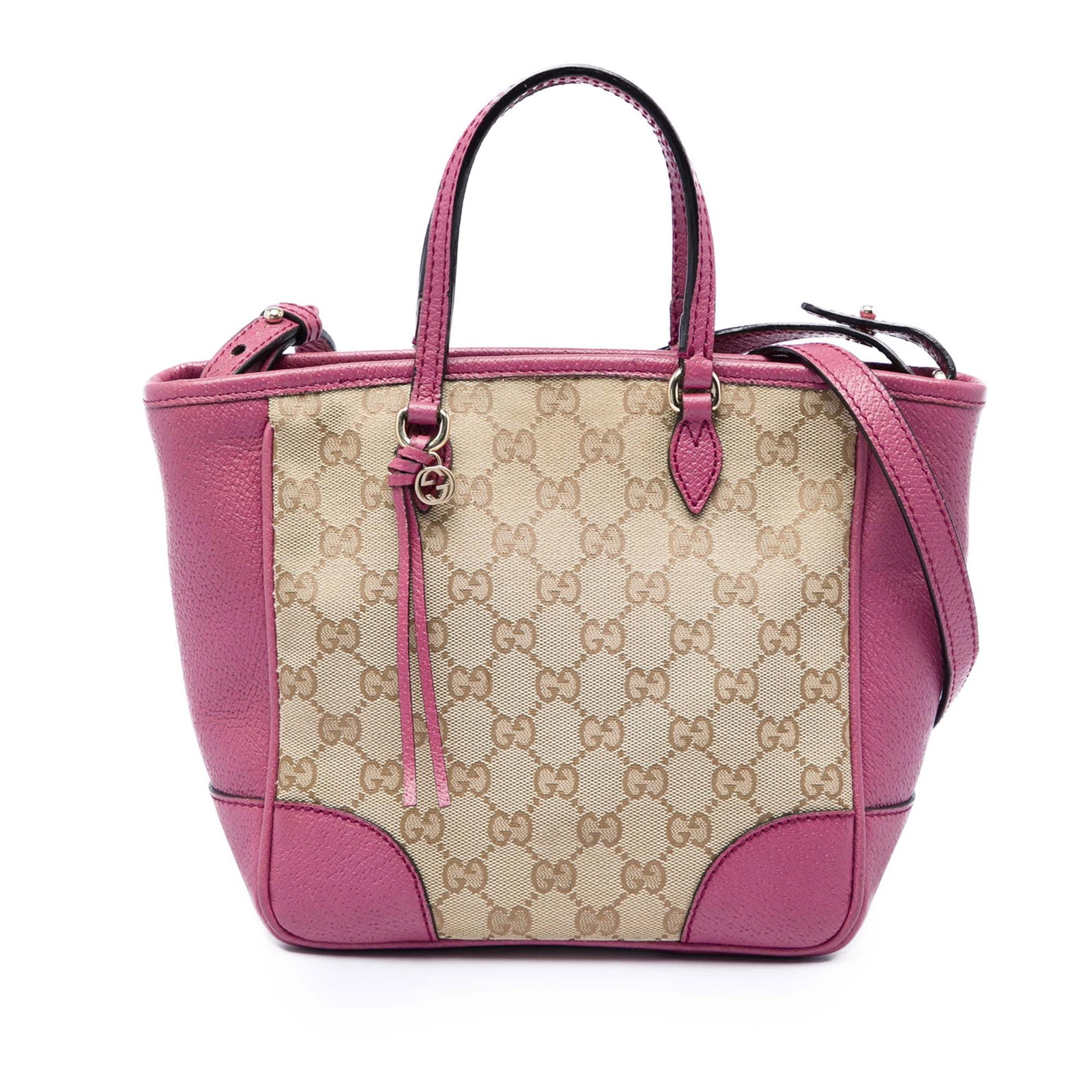 Gucci Bree Small GG Canvas Satchel Bag Beige: Gucci Bree Small GG Canvas Satchel Bag Beige A Gucci Small GG Canvas Bree Satchel crafted with a canvas body and leather trim. It features flat leather handles, a detachable flat leather shoulder stra