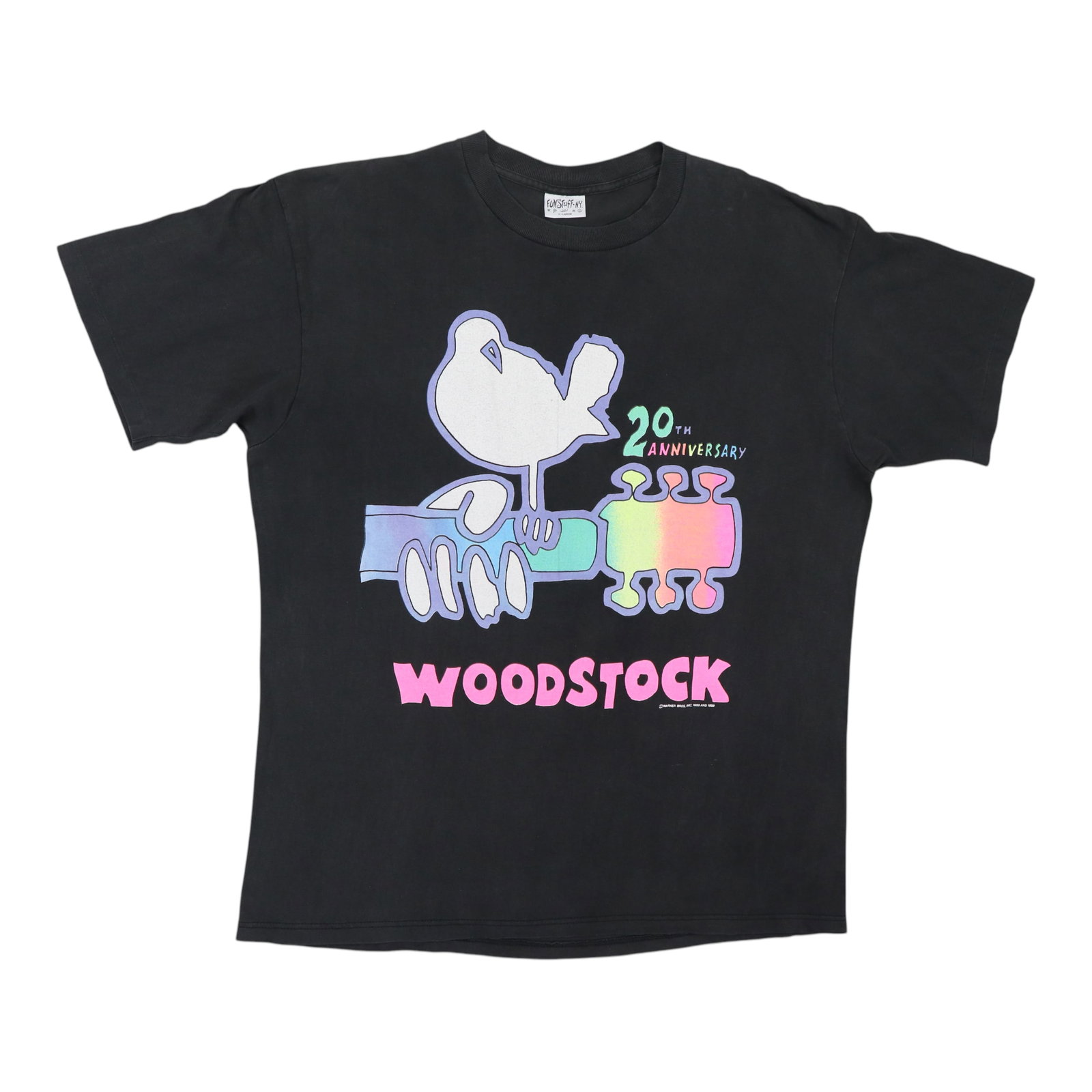 Black Cotton Woodstock 20th Anniversary Shirt 1989 XL (1 of 5)