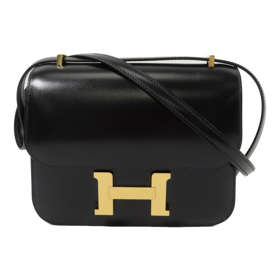 Hermes Constance Mini Box Calf Shoulder Bag Noir Black (1 of 15)