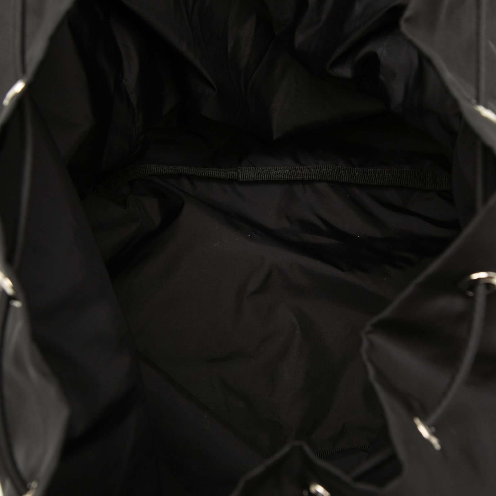 Black Nylon Drawstring Backpack Prada Tessuto - 4
