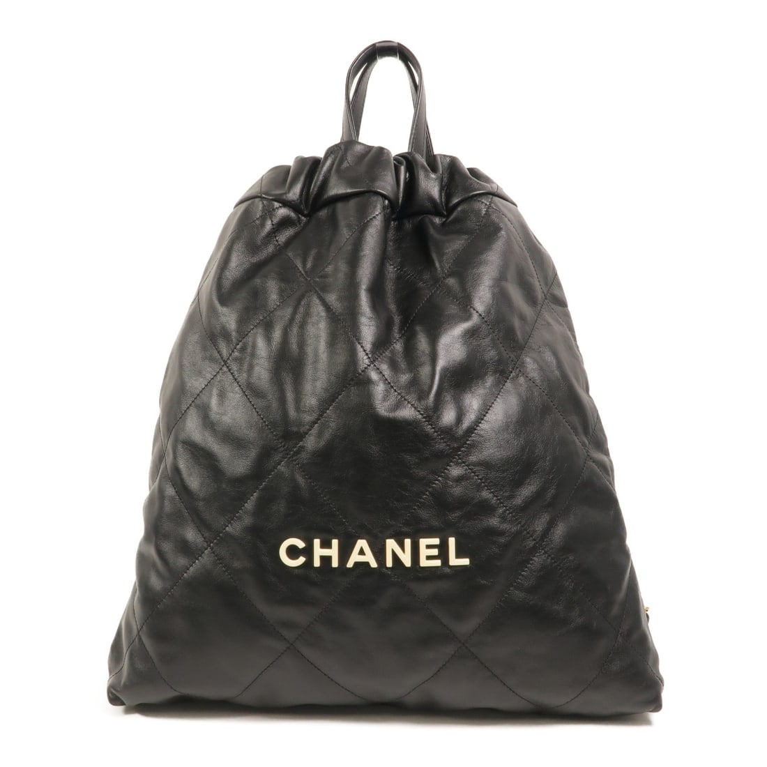 CHANEL AS3313 Chanel 22 Calfskin Backpack Black CC GHW (1 of 18)