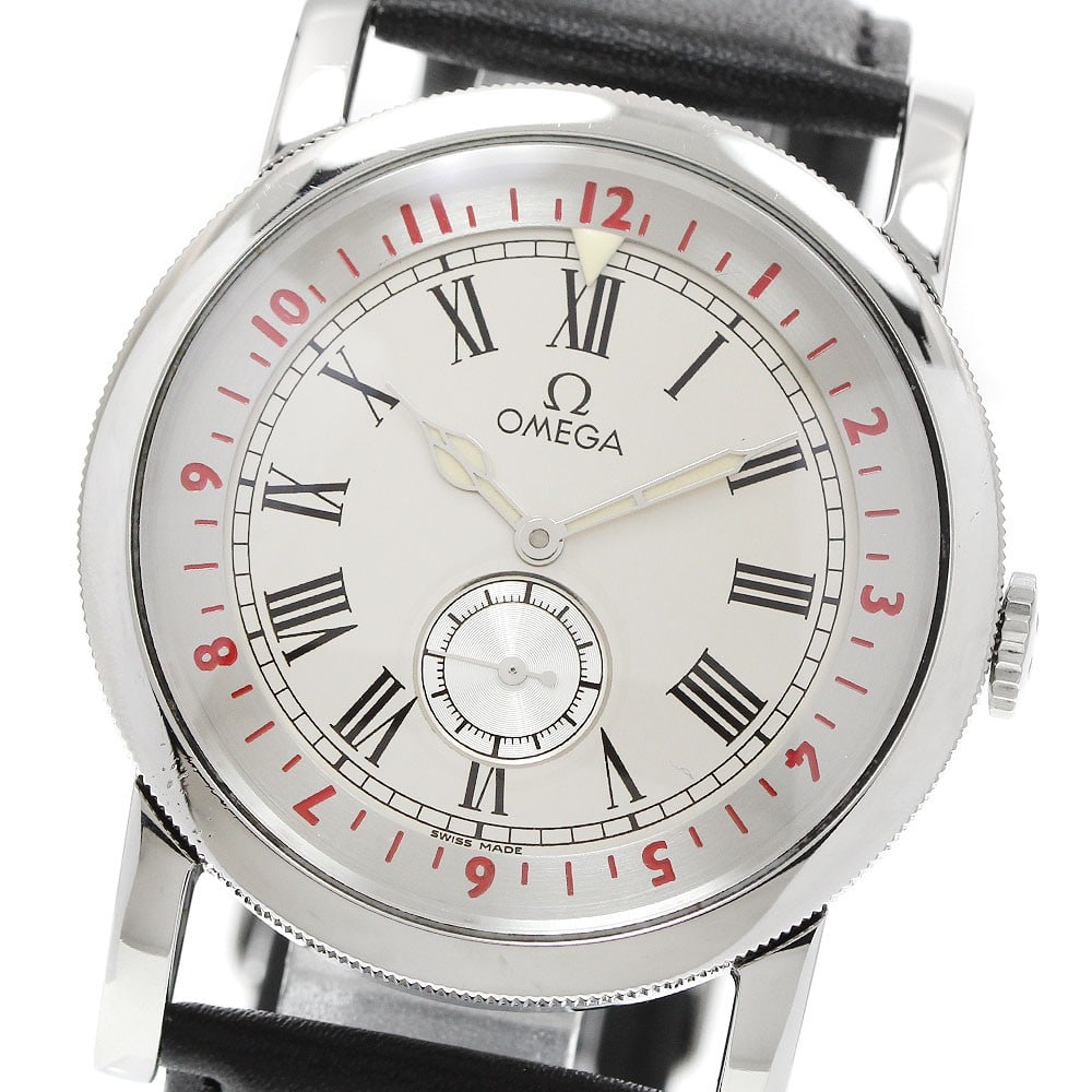 OMEGA Pilot's Watch Specialties 516.13.41.10.02.001 Automatic Mens Wristwatch: OMEGA Pilot's Watch Specialties 516.13.41.10.02.001 Automatic Mens Wristwatch OMEGA Pilot's Watch Specialties automatic men's wristwatch with a silver dial, stainless steel case, and leather strap. Fe