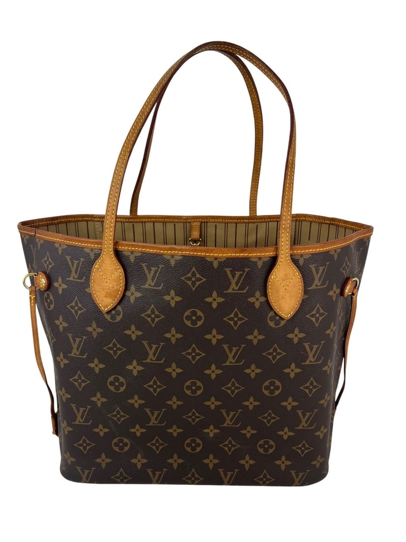 Louis Vuitton Neverfull MM Monogram Canvas Trapezoid Tote (1 of 10)