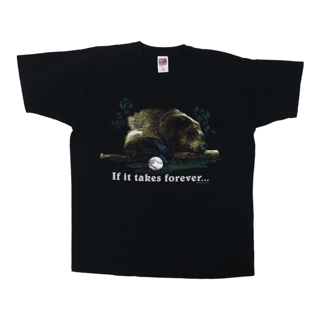 Black 1997 Chicago Cubs If It Takes Forever Cotton Shirt XL (1 of 5)
