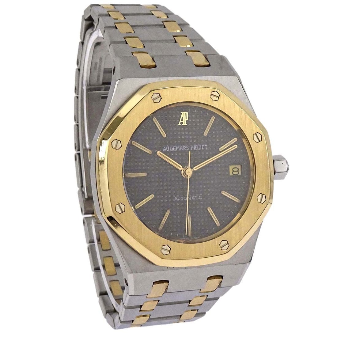 Audemars Piguet Royal Oak automatic wristwatch Ref.14790SA steel 18KYG: Audemars Piguet Royal Oak automatic wristwatch Ref.14790SA steel 18KYG Audemars Piguet Royal Oak self-winding wristwatch, reference 14790SA, with a 33 mm case in stainless steel and yellow gold. It fe
