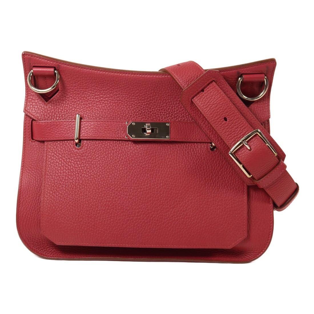 Hermes Jypsiere 31 Taurillon Clemence Shoulder Bag Rouge Grenade PHW (1 of 14)