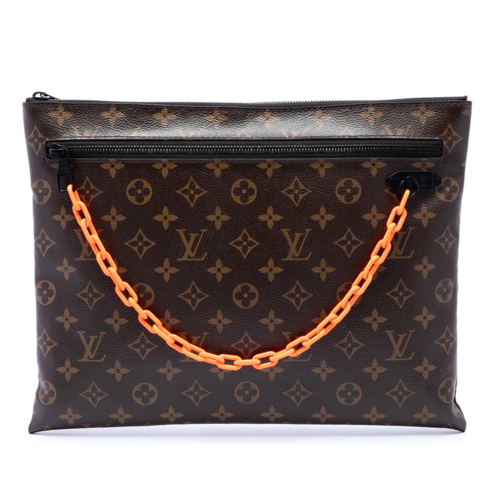 Louis Vuitton Monogram Solar Ray A4 Zip Pochette Bag: Louis Vuitton Monogram Solar Ray A4 Zip Pochette Bag Louis Vuitton Monogram Solar Ray A4 Pochette crafted in monogram canvas with a brown finish. This pouch-style bag features an exterior zip pocket w