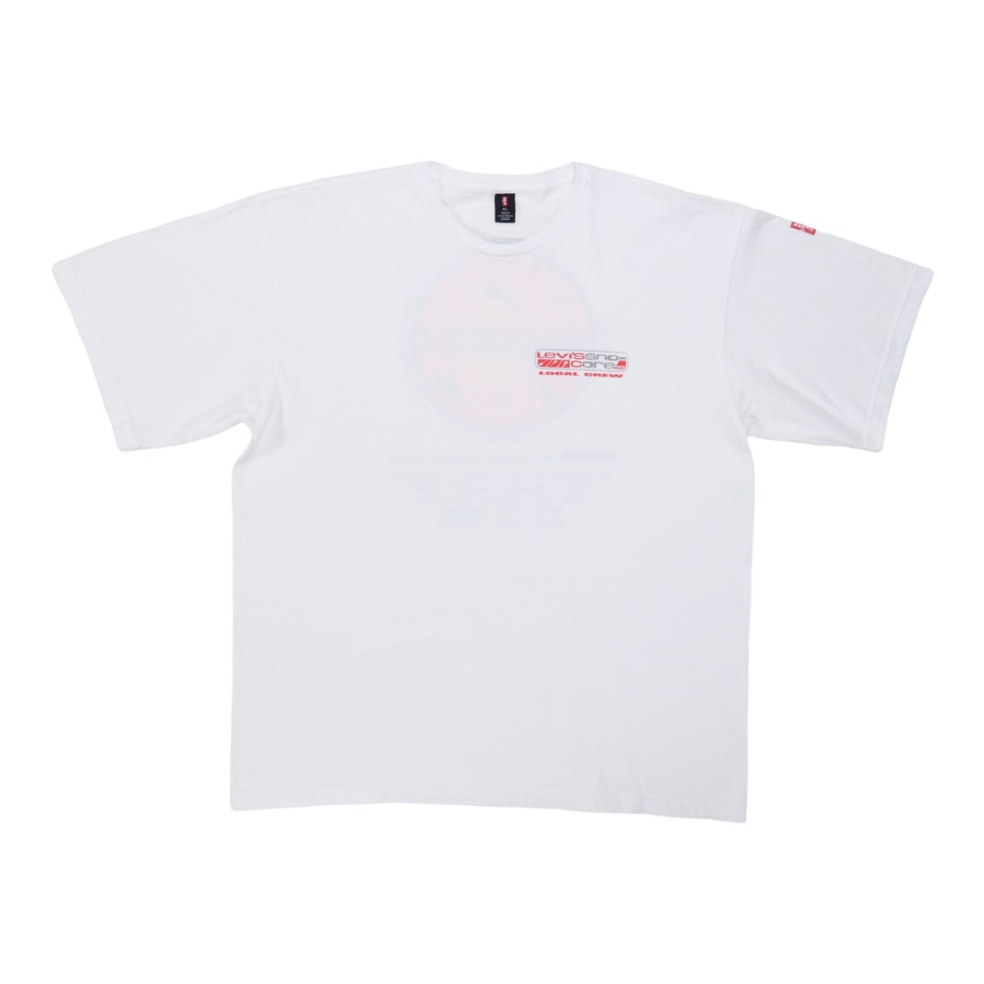 Levi's Snocore Concert Crew Vintage 1999 White Cotton Shirt XL (1 of 6)