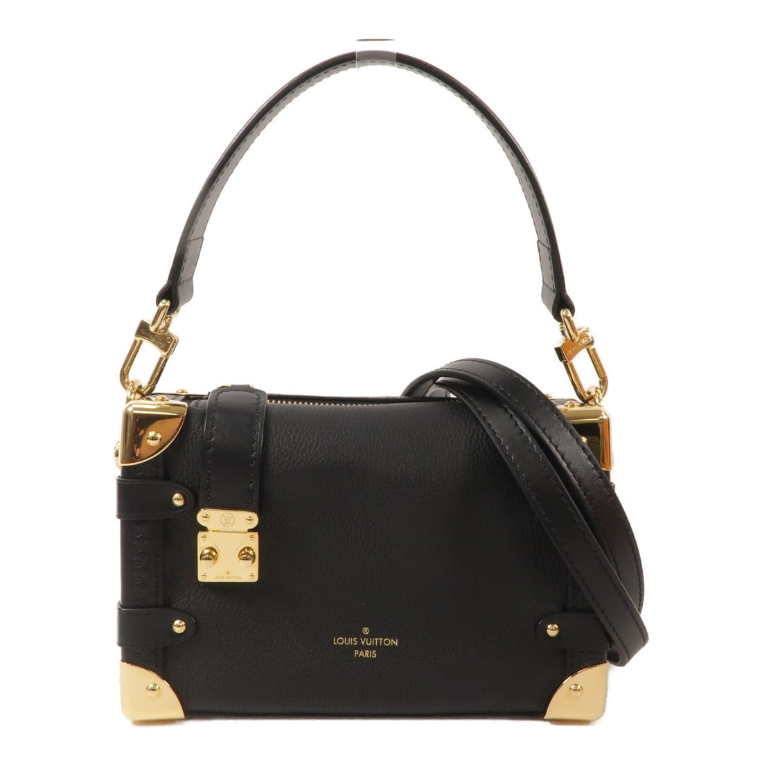 Louis Vuitton Side Trunk PM Black Calfskin 2 Way Bag M23817 (1 of 14)