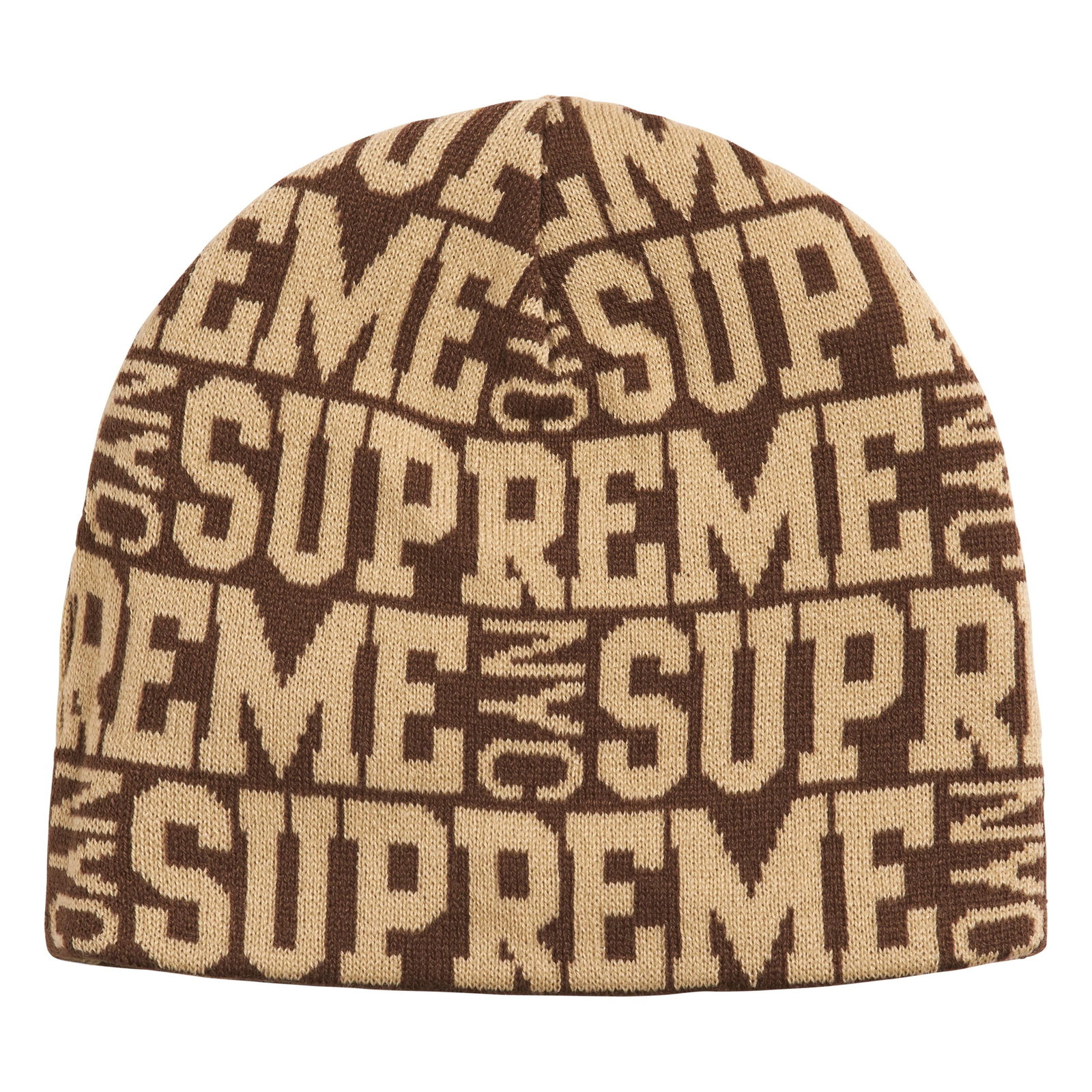 Supreme Brown Reversible Camo Beanie Hat OSFA (1 of 3)