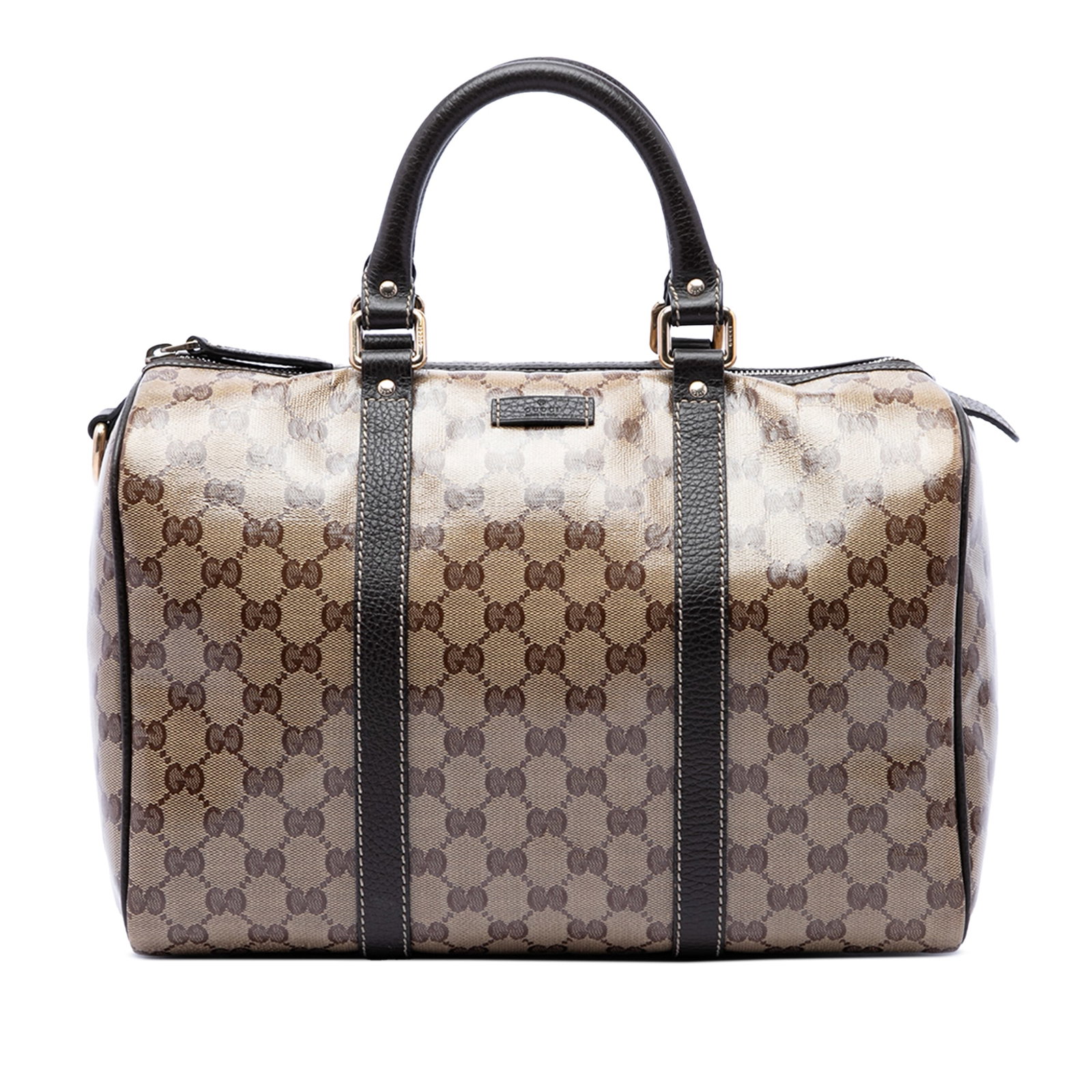 Gucci GG Crystal Joy Medium Boston Bag Beige Coated Canvas (1 of 6)