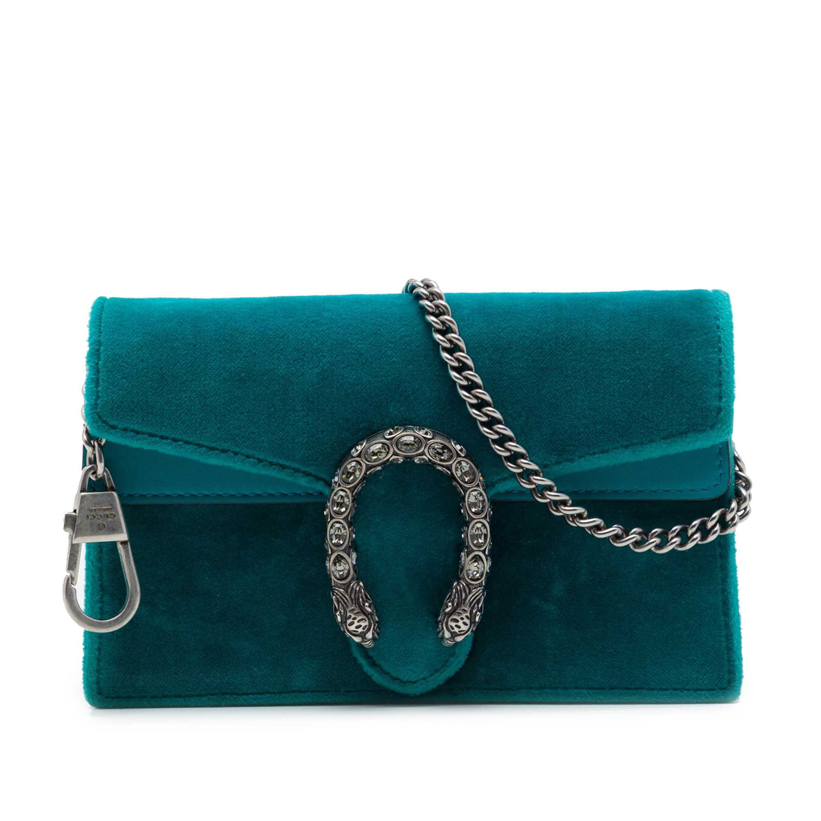 Gucci Dionysus Mini Crossbody Bag Blue Velvet Leather Trim: Gucci Dionysus Mini Crossbody Bag Blue Velvet Leather Trim A Gucci Mini Dionysus crossbody bag crafted with a blue velvet body and leather trim. It features a silver-tone chain strap and a top flap wi