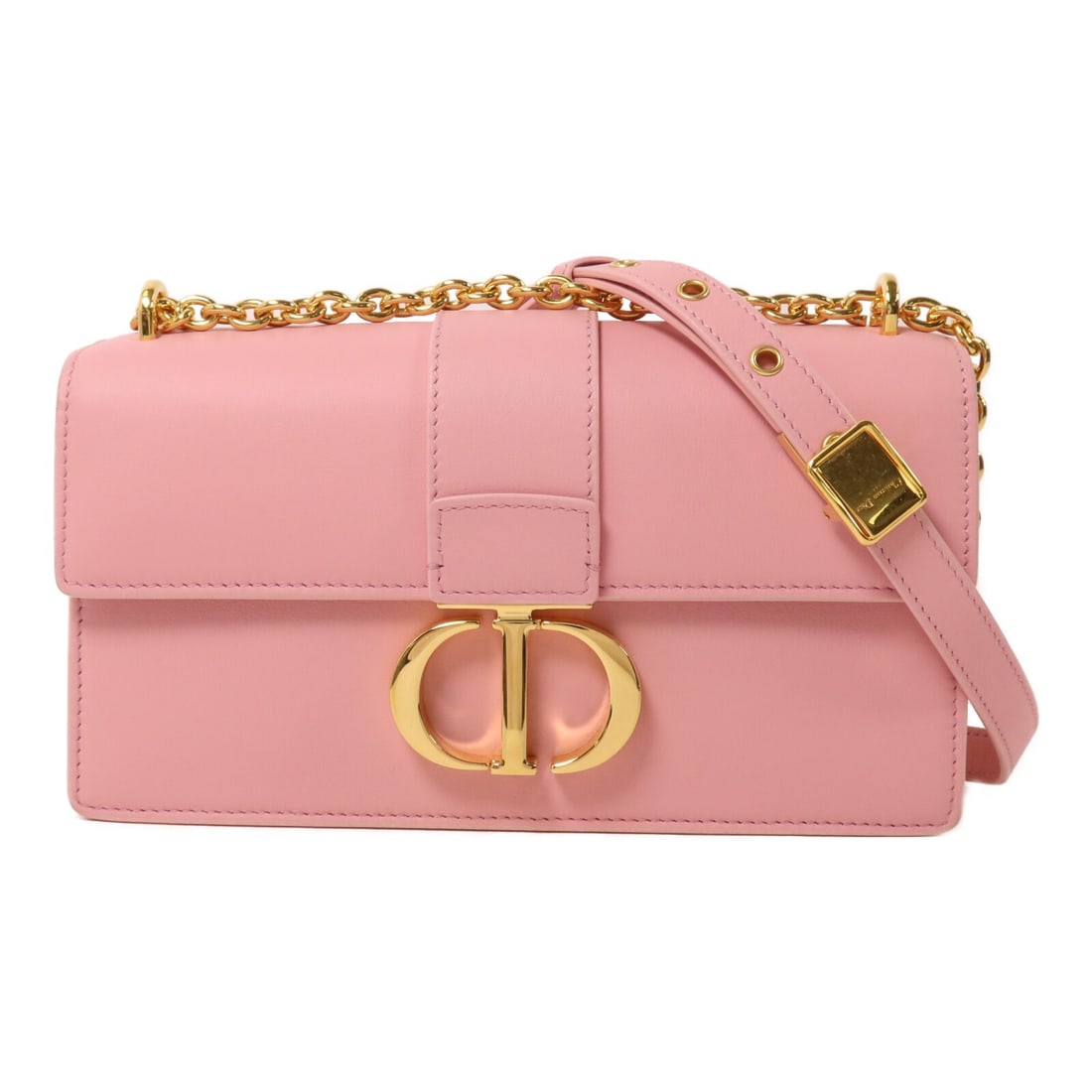 Dior 30 Montaigne East-West Shoulder Bag Pink Calfskin M9334UHEL: Dior 30 Montaigne East-West Shoulder Bag Pink Calfskin M9334UHEL Christian Dior 30 Montaigne East-West chain shoulder bag in pink calfskin. This women's shoulder bag features the CD GHW design and inc