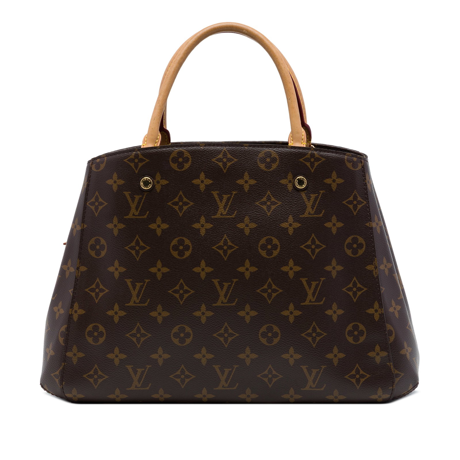Louis Vuitton Montaigne MM Monogram Canvas Handbag: Louis Vuitton Montaigne MM Monogram Canvas Handbag Louis Vuitton Monogram Montaigne MM handbag crafted with a monogram canvas body and rolled vachetta leather handles. The bag features an open top wit