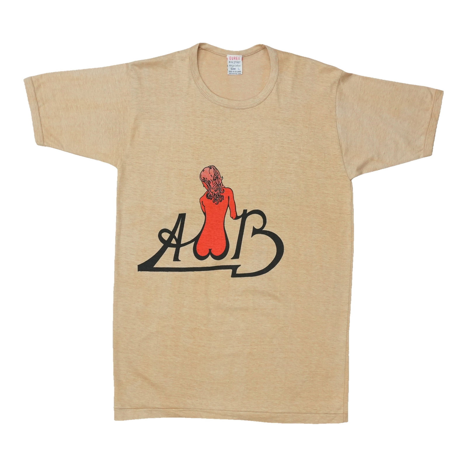 Vintage 1970s Average White Band Tan Cotton Shirt Large: Vintage 1970s Average White Band Tan Cotton Shirt Large Original vintage 1970s Average White Band shirt in tan 100% cotton. This is a true vintage piece, not a modern reproduction. It is in excellent 