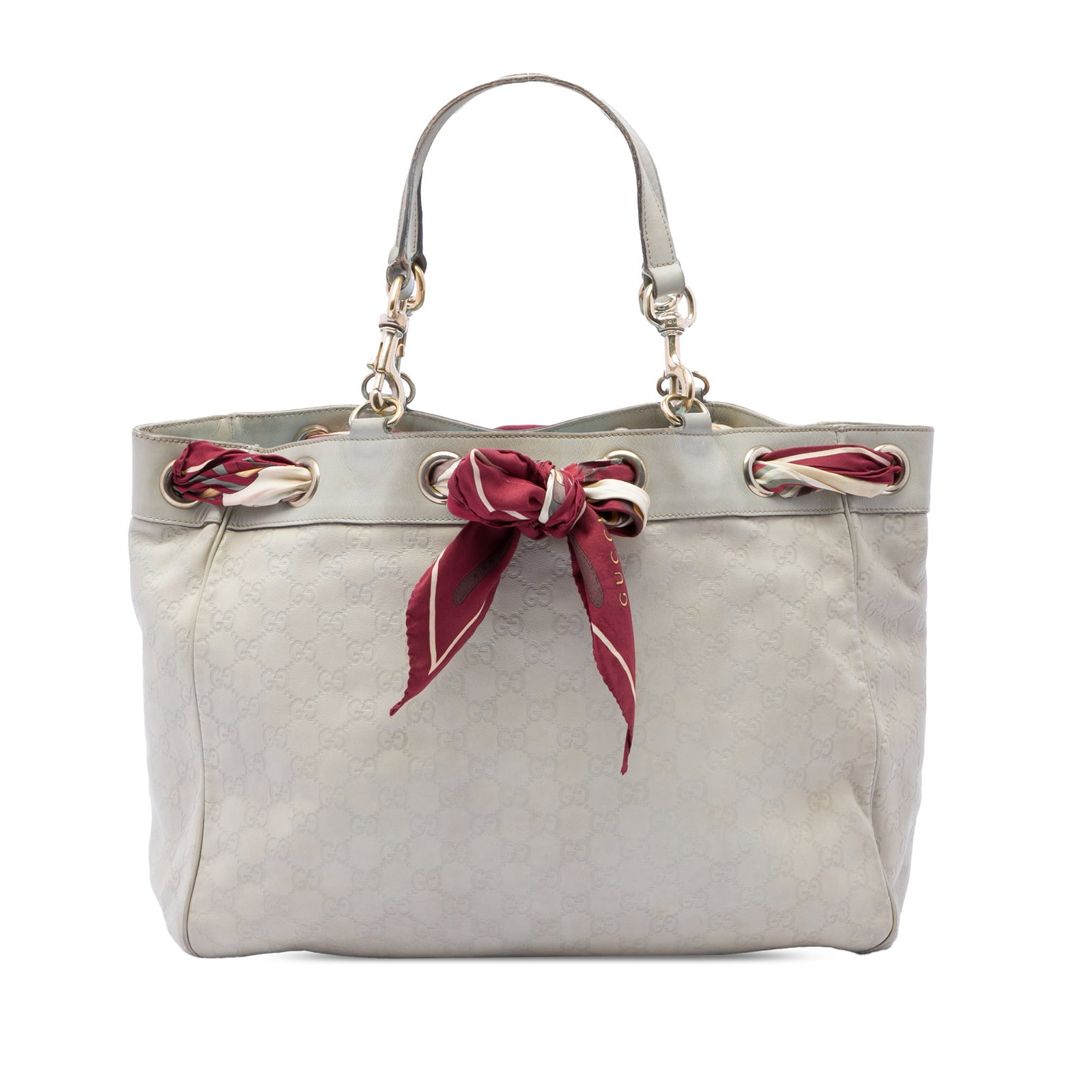 Gucci Positano Guccissima Leather Tote Bag with Scarf Detail (1 of 6)