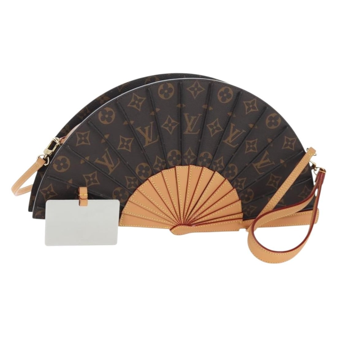 Louis Vuitton M14804 Monogram Canvas Shoulder Bag with Dust Bag Mirror: Louis Vuitton M14804 Monogram Canvas Shoulder Bag with Dust Bag Mirror Louis Vuitton Monogram LV Fan shoulder bag crafted in Monogram canvas. This women's bag is made in Italy and includes a dust bag,