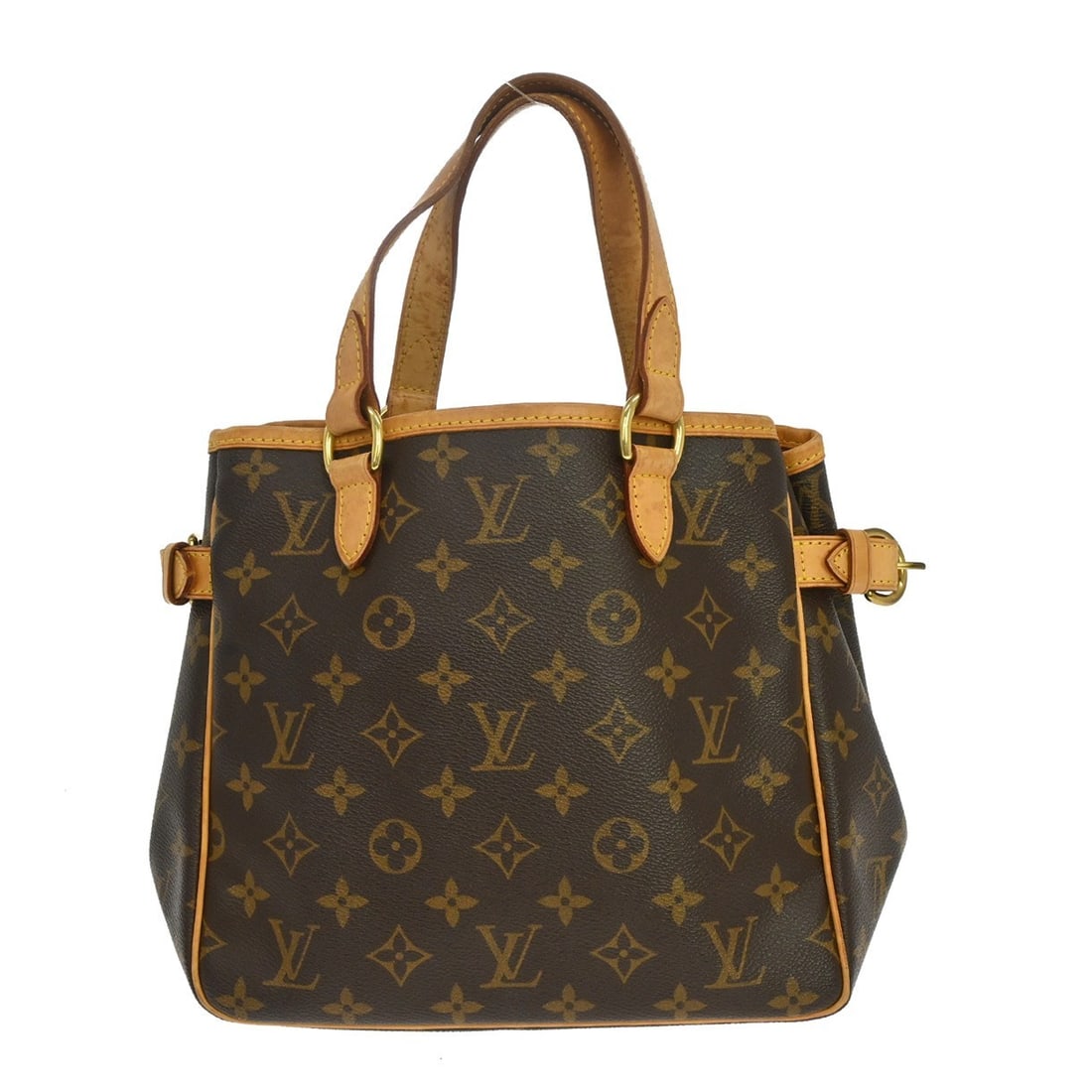 Louis Vuitton Batignolles Monogram Canvas Tote Bag M51156: Louis Vuitton Batignolles Monogram Canvas Tote Bag M51156 Vintage Louis Vuitton Batignolles tote handbag in brown monogram canvas and leather. This medium tote features double beige handles, a hook an