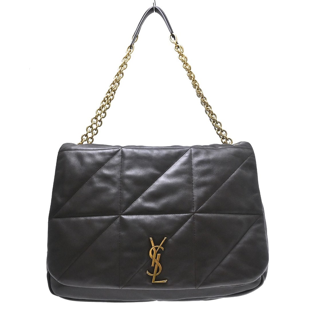 Saint Laurent Jamie Large Brown Leather Shoulder Bag: Saint Laurent Jamie Large Brown Leather Shoulder Bag Saint Laurent Jamie shoulder bag in brown leather with logo accents and a chain shoulder strap. Designed for women, this large bag features inner p