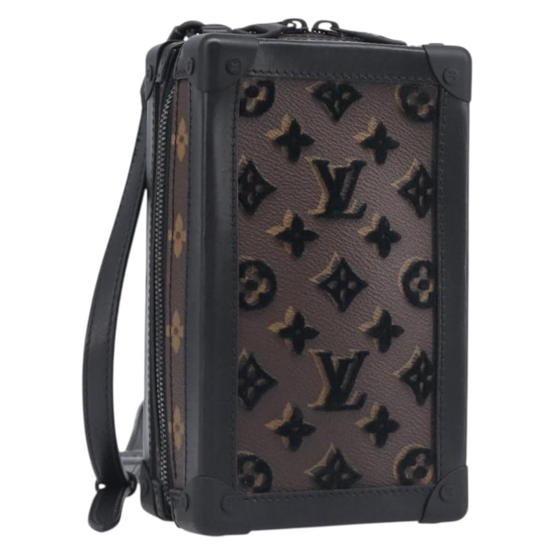 Louis Vuitton M45044 Vertical Software Trunk shoulder bag Monogram canvas (1 of 18)
