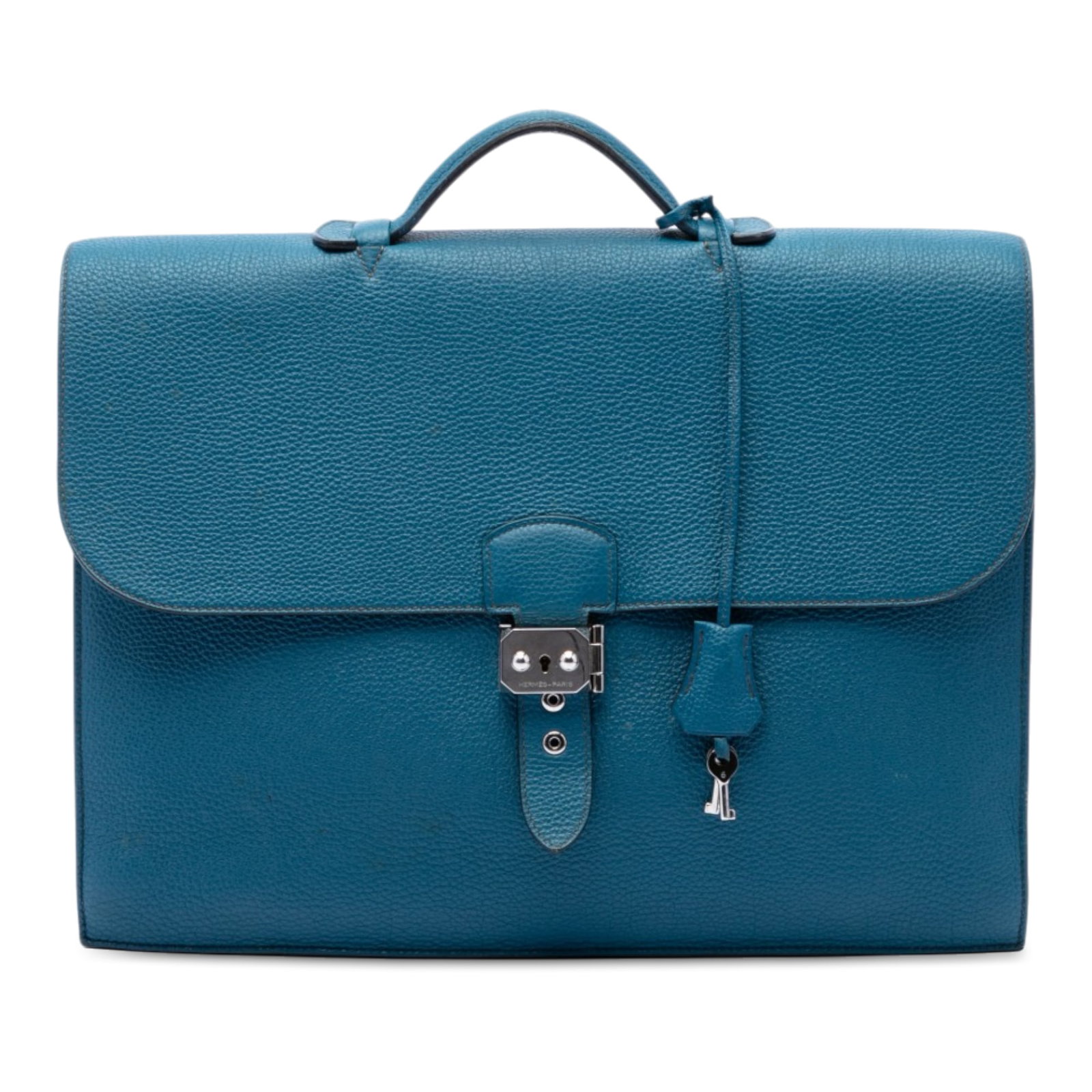 Hermes Sac A Depeches 38 Togo Leather Briefcase Colvert (1 of 6)