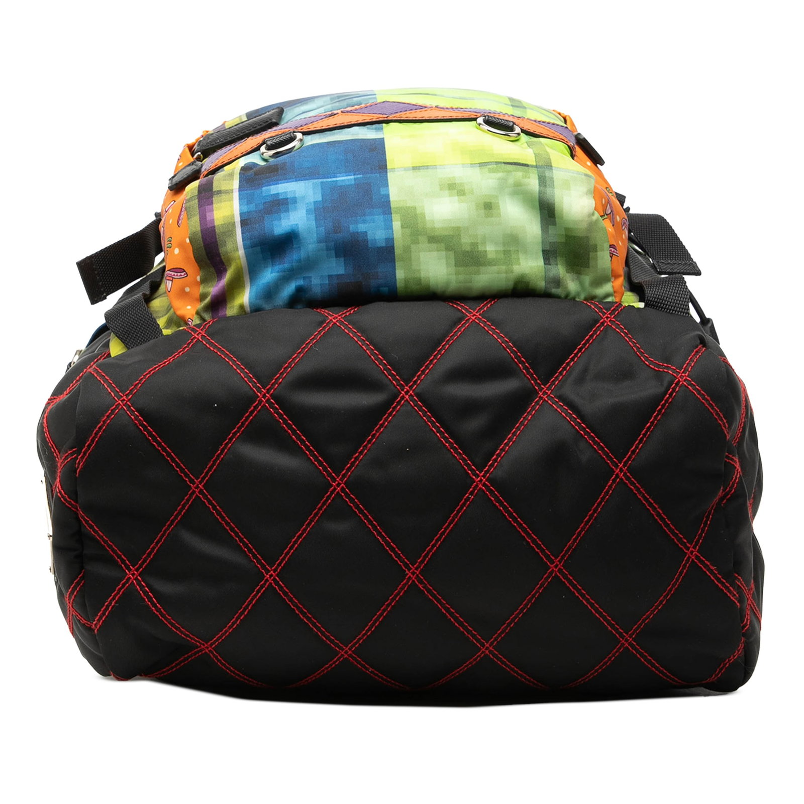 Prada Tessuto Patch Nylon Backpack Green - 3