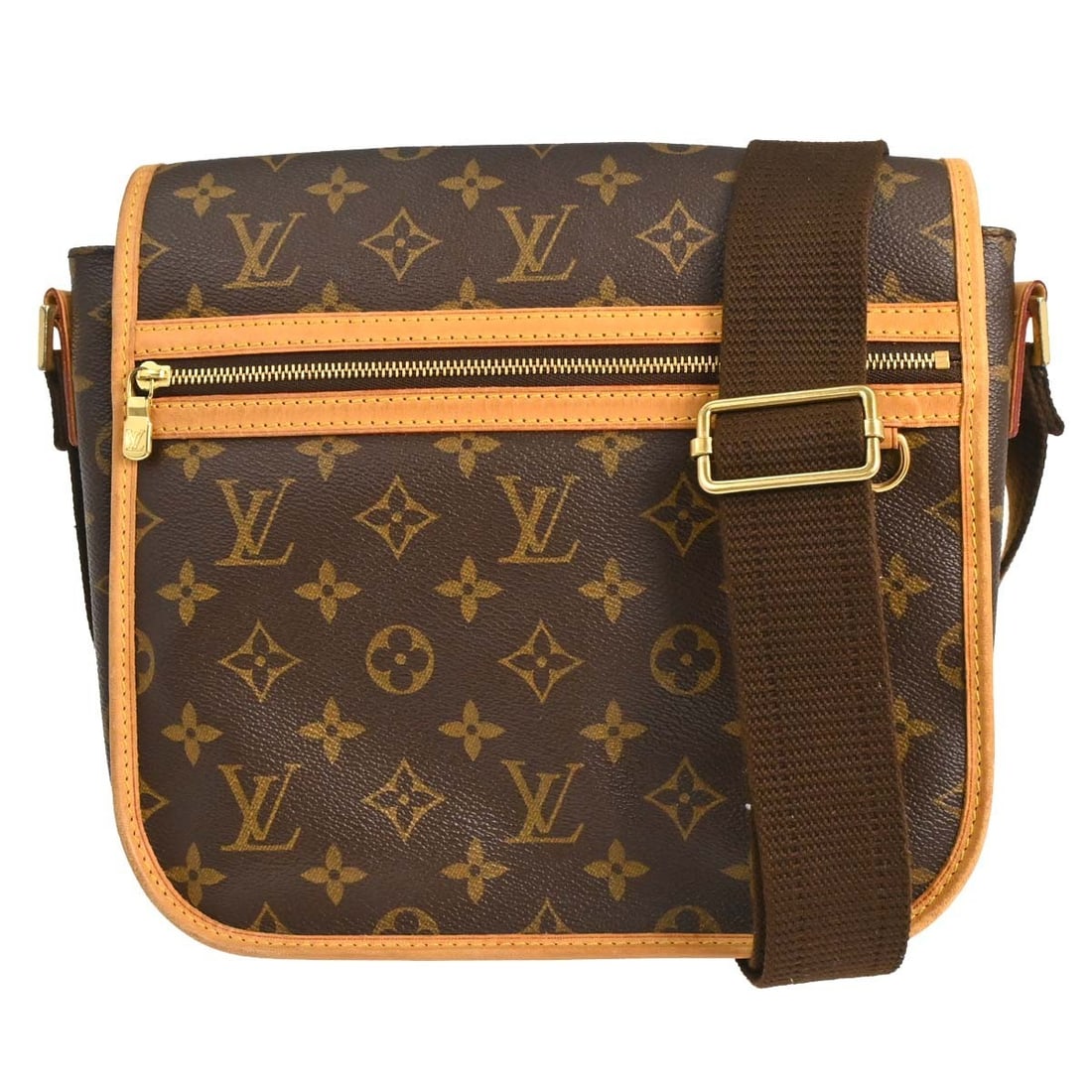 Louis Vuitton Bosphore Messenger Bag in Brown Monogram Canvas: Louis Vuitton Bosphore Messenger Bag in Brown Monogram Canvas Louis Vuitton Bosphore Messenger in brown monogram canvas. This unisex bag is made in France and remains in good, well-kept condition with