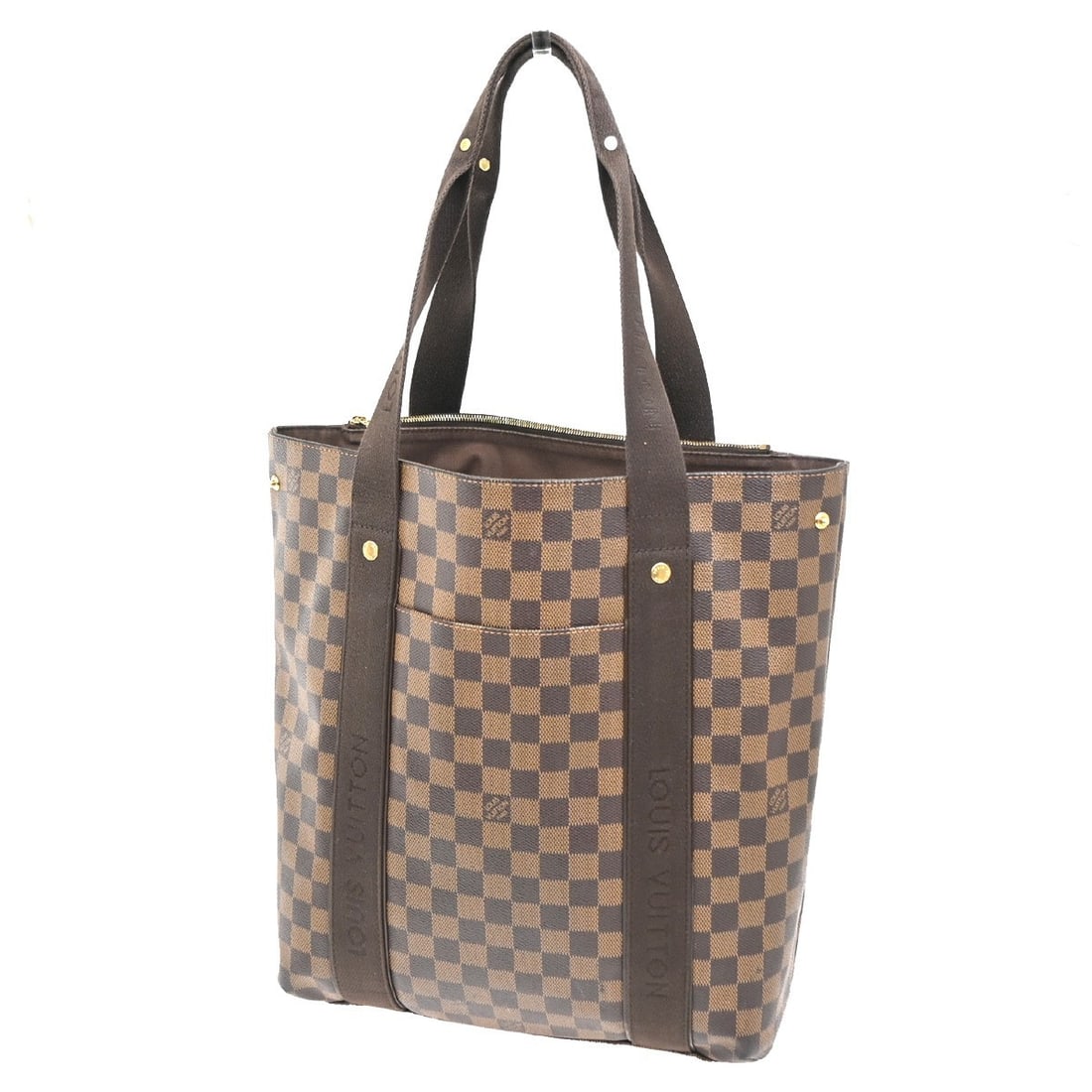 Louis Vuitton Beaubourg brown canvas handbag: Louis Vuitton Beaubourg brown canvas handbag Louis Vuitton Beaubourg in brown canvas. This women's bag is made in Spain and remains in good condition, with light scuffing, dirt, marks, scratches, and 