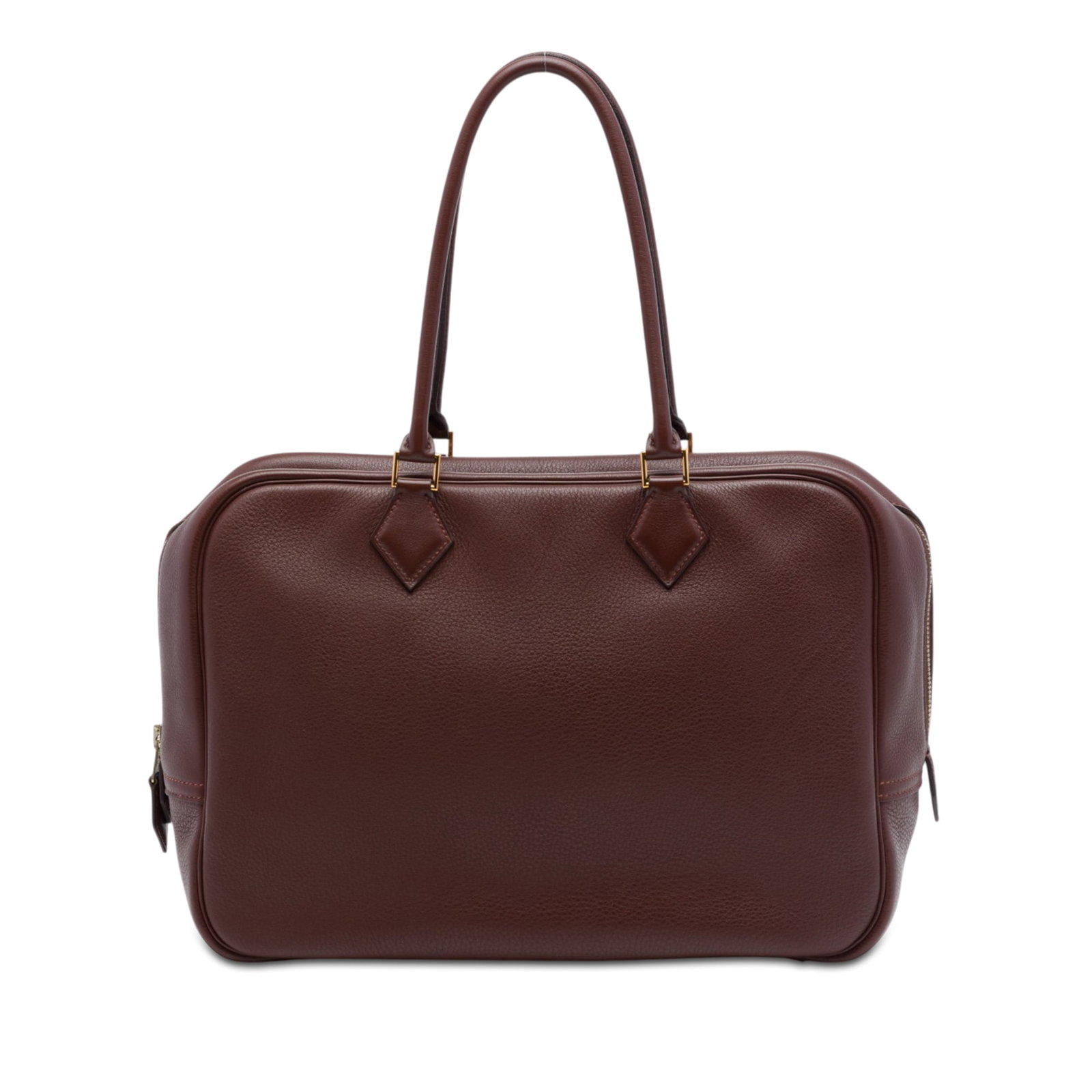 Hermes Plume 32 Fjord Leather Handbag Bordeaux (1 of 6)