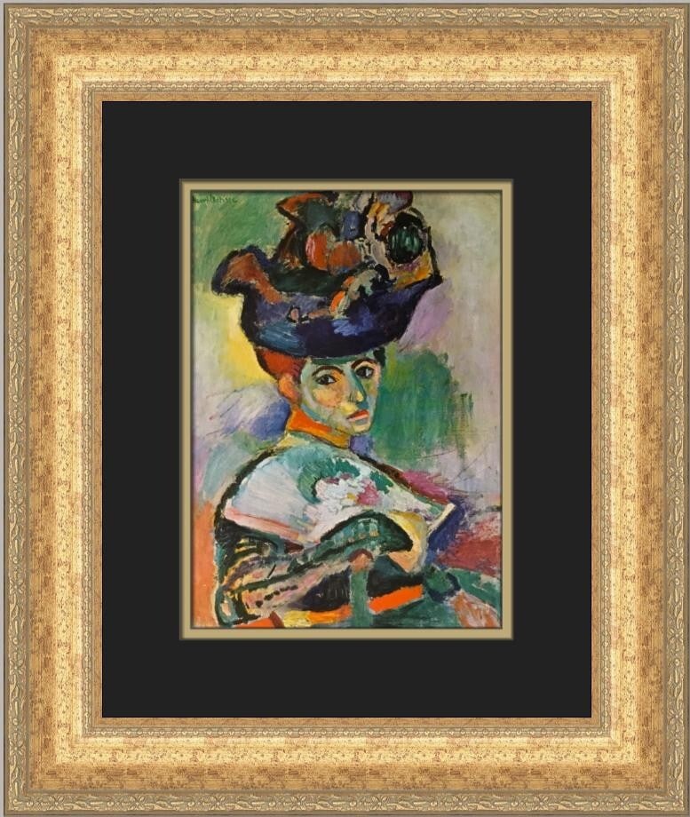 Henri Matisse A Woman in a Hat Custom Framed Art Print: Henri Matisse A Woman in a Hat Custom Framed Art Print This stunning custom framed print by Henri Matisse features the captivating artwork titled "A Woman in a Hat." Created in 1979, this piece
