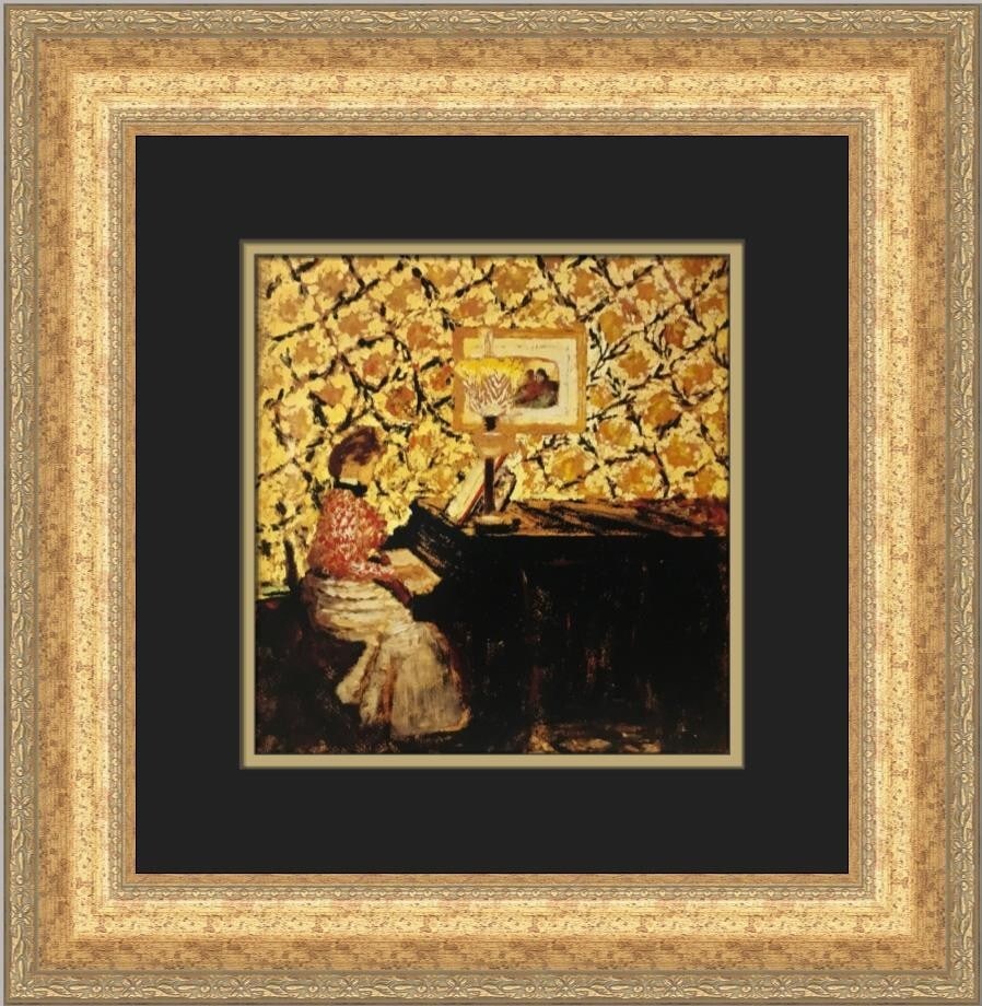 Edouard Vuillard A Girl at the Piano Custom Framed Art Print (1 of 2)
