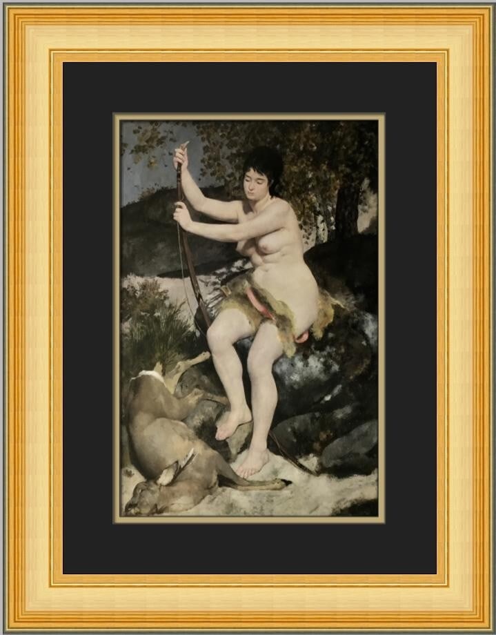 Pierre-Auguste Renoir Diana Custom Framed Print 20x17 Impressionism Art: Pierre-Auguste Renoir Diana Custom Framed Print 20x17 Impressionism Art This exquisite custom framed print titled "Diana" is a stunning piece by the renowned artist Pierre-Auguste Renoir. Measuring 20