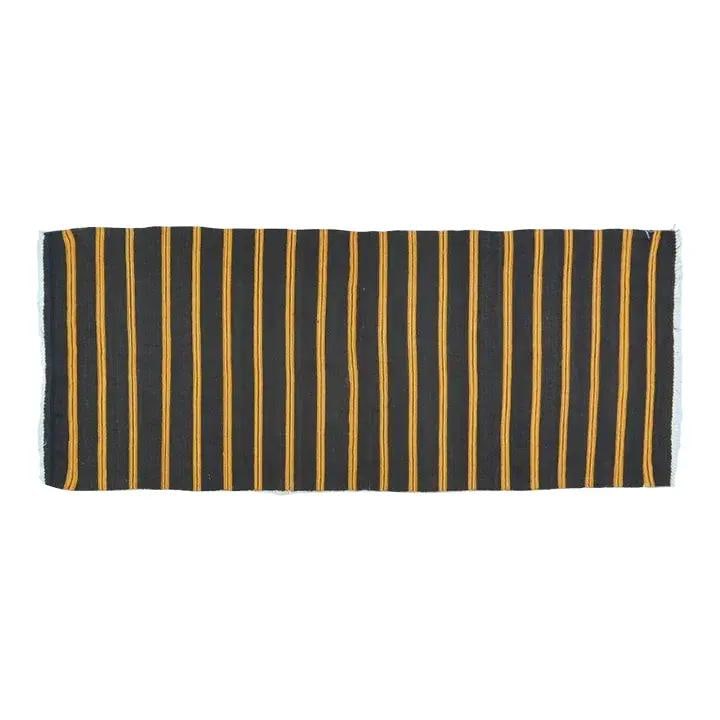 Turkish Anatolian Wool Kilim Rug Handwoven 2'10 x 7' Soft Texture: Turkish Anatolian Wool Kilim Rug Handwoven 2'10 x 7' Soft Texture This vintage Turkish Anatolian flatweave kilim features a contemporary style with natural colors and a soft texture. Expertly hand wov
