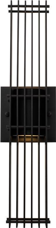 Kalco Ada Matte Black LED Outdoor Wall Sconce 19H: Kalco Ada Matte Black LED Outdoor Wall Sconce 19H Illuminate your outdoor spaces with this stylish matte black tall LED wall sconce. Designed with an industrial style, this fixture is perfect for addi