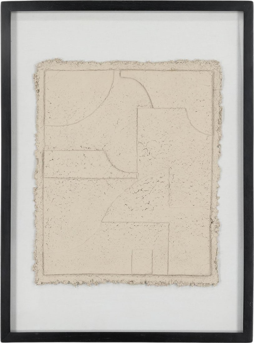 Zendaya Textured Art Black Wood Float Frame 38 x 28 (1 of 1)