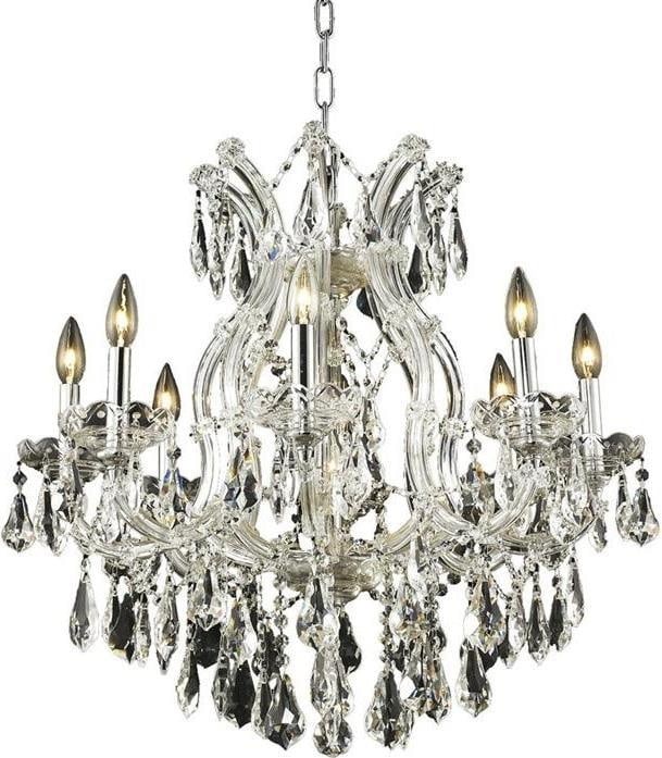 Elegant Lighting Maria Theresa 9-Light Bowl Chandelier Rococo Style: Elegant Lighting Maria Theresa 9-Light Bowl Chandelier Rococo Style Elevate your home decor with this stunning Maria Theresa Bowl Chandelier, a beautiful embodiment of Rococo style. Crafted with exqui