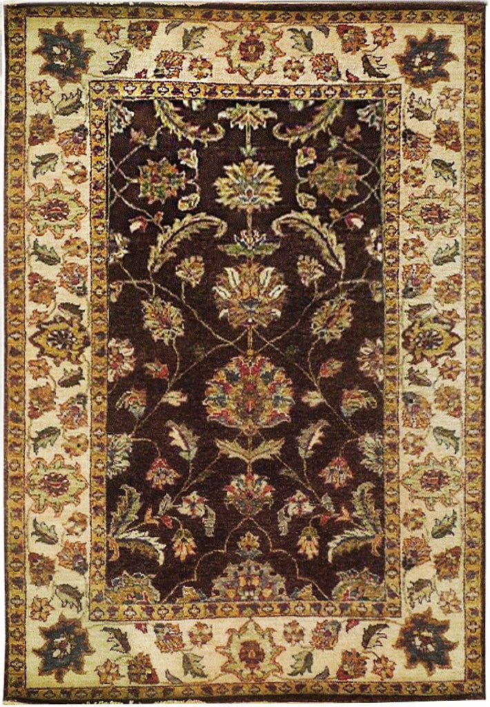 4 x 6 Handmade Brown Vegetable Dyed Chobi Rug with Premium Wool: 4 x 6 Handmade Brown Vegetable Dyed Chobi Rug with Premium Wool Free continental US Shipping Elevate your living space with the timeless elegance of our 4' x 6' Brown Vegetable Dyed Chobi Rug. Handcra