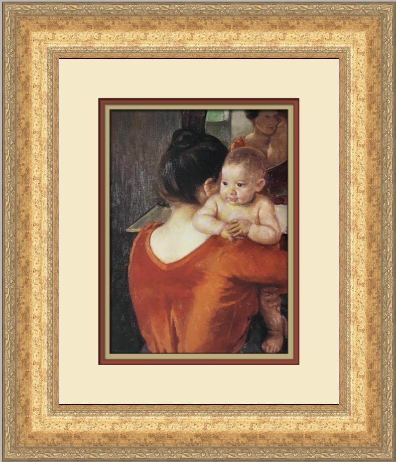 Mary Cassatt Baby Charles Custom Framed Print 1994 Expressionism Art (1 of 2)
