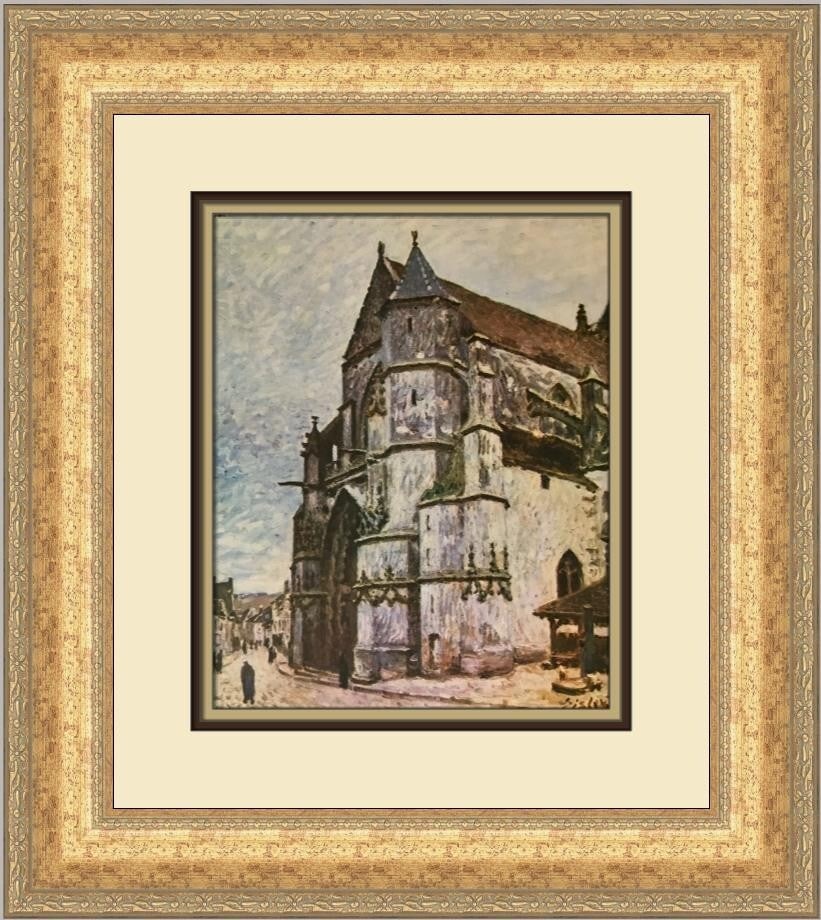 Alfred Sisley The Church at Moret Custom Framed Print 1984 Impressionism (1 of 2)