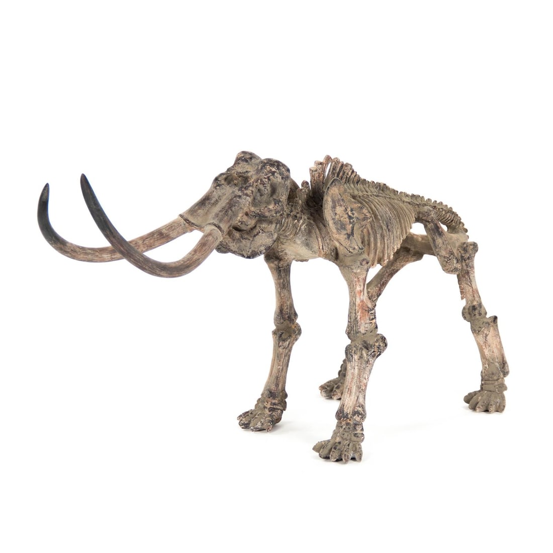 Zentique Mammoth Skeleton Accent Decor Dark Gray Poly Resin 17H x 10W x 31D: Zentique Mammoth Skeleton Accent Decor Dark Gray Poly Resin 17H x 10W x 31D Introducing the Mammoth Skeleton Accent, a stunning piece of decor that combines artistry and whimsy. Crafted from durable p