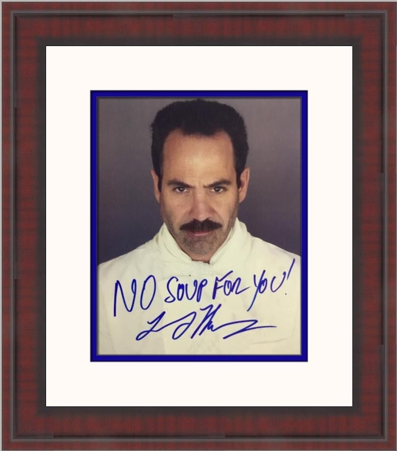 Larry Thomas Soup Nazi Signed 10x8 Photo Custom Framed Seinfeld (1 of 3)