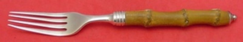 Buccellati Tahiti 8in Sterling Silver Dinner Fork Bamboo Handle (1 of 1)