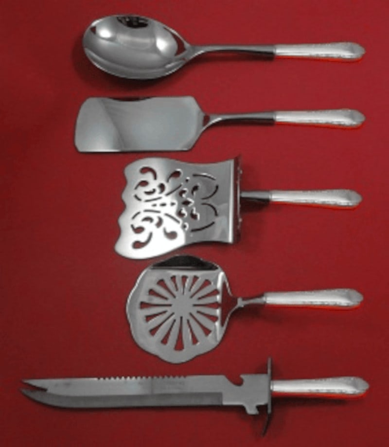 5pc International Moonglow Sterling Silver Hostess Set Hollow Handle (1 of 2)