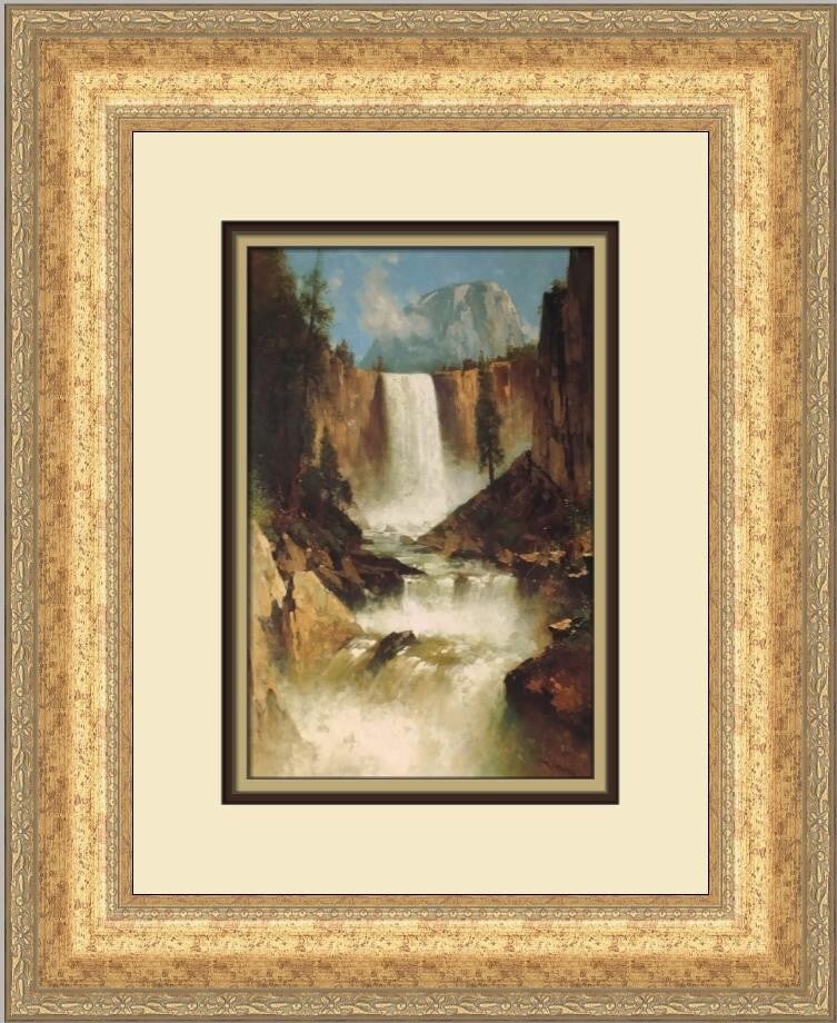 Thomas Hill Vernal Falls Yosemite Custom Framed Print 17x15 (1 of 2)