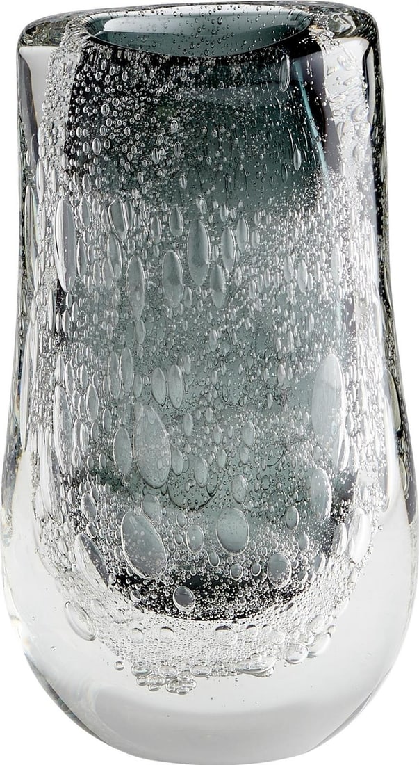 Cyan Viceroy Collection Two-Tone Glass Vase 14.5" Eclectic Style: Cyan Viceroy Collection Two-Tone Glass Vase 14.5" Eclectic Style Introducing the Viceroy Collection Two-Tone Glass Vase, a stunning addition to your home decor. This eclectic style vase features a uni