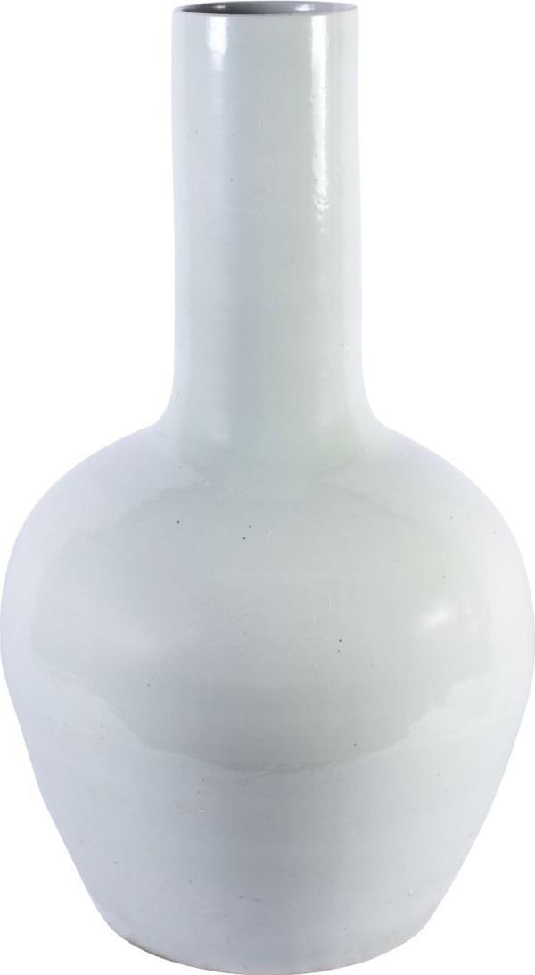 Artisan Mint Green Ceramic Vase 18H 9W 9D Arts and Crafts Style (1 of 2)
